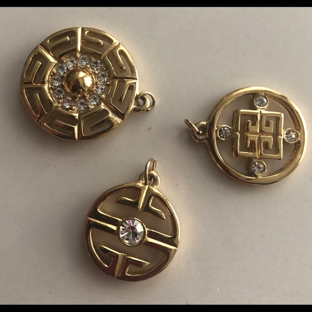 GIVENCHY-AUTHENTIC Vintage PENDANTS-3 Included - Picture 2 of 8
